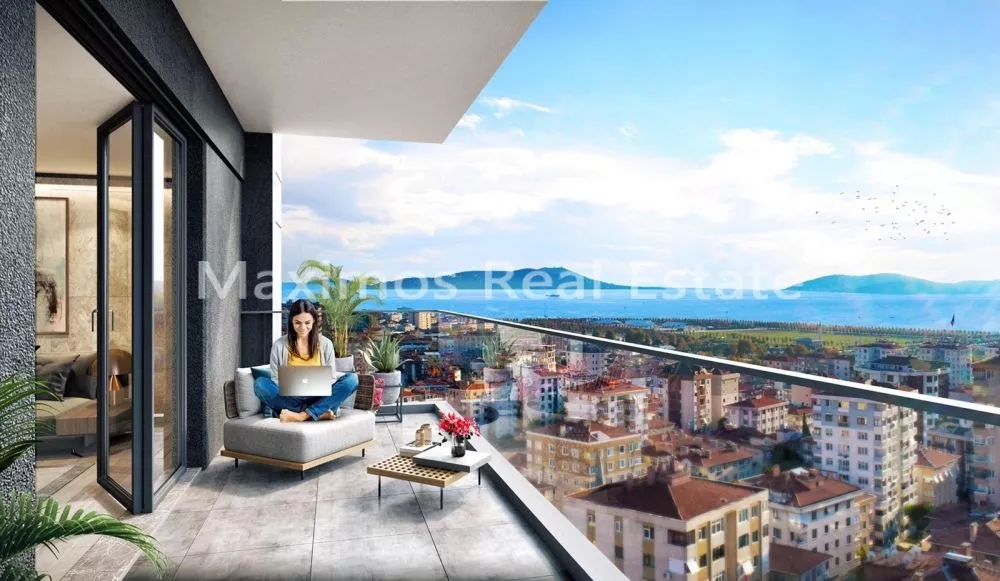 آپارتمان با دید دریا برای خرید در کادیکوی استانبول ترکیه 9